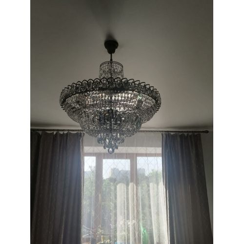 Люстра Хрустальный Каскад №8 с подвесом под бронзу в Новокузнецке Гусь Хрустальный