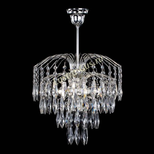 Люстра Хрустальные брызги камень Перо в Новокузнецке Гусь Хрустальный