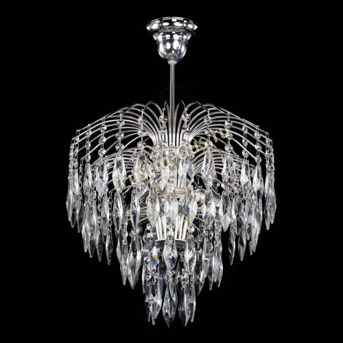 Люстра Хрустальные брызги камень Перо в Новокузнецке Гусь Хрустальный