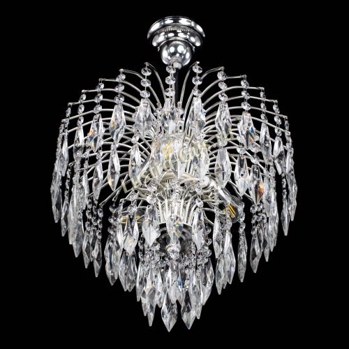 Люстра Хрустальные брызги камень Перо в Новокузнецке Гусь Хрустальный