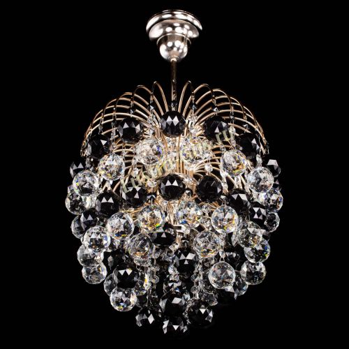 Люстра Хрустальные брызги шар 40 мм черная в Новокузнецке Гусь Хрустальный