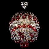 Люстра Хрустальные брызги шар 40 мм красная в Новокузнецке