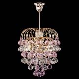 Люстра Хрустальные брызги шар 40 мм розовая в Новокузнецке Люстра Хрустальные брызги шар 40 мм розовая в Новокузнецке