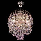 Люстра Хрустальные брызги шар 40 мм розовая в Новокузнецке Люстра Хрустальные брызги шар 40 мм розовая в Новокузнецке