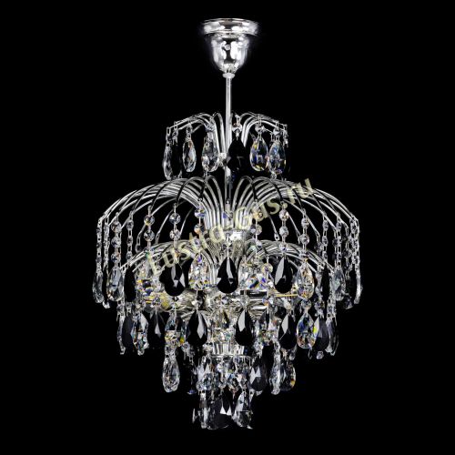 Люстра Хрустальные брызги Журавлик черный в Новокузнецке Гусь Хрустальный