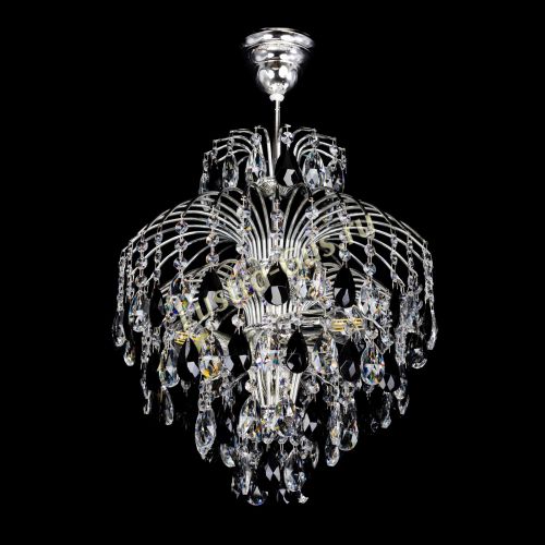 Люстра Хрустальные брызги Журавлик черный в Новокузнецке Гусь Хрустальный