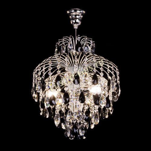 Люстра Хрустальные брызги Журавлик черный в Новокузнецке Гусь Хрустальный