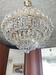 Люстра Кольцо Классика Пластинка с подвесом в Новокузнецке отзыв и фото покупателя