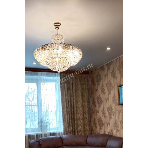 Люстра Кольцо Классика с подвесом в Новокузнецке Гусь Хрустальный