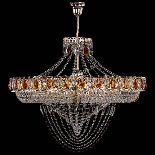 Люстра Кольцо Классика Веер №8 чайная в Новокузнецке Гусь Хрустальный