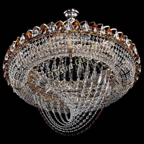 Люстра Кольцо Классика Веер №8 чайная в Новокузнецке Гусь Хрустальный