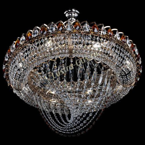 Люстра Кольцо Классика Веер №8 чайная в Новокузнецке Гусь Хрустальный