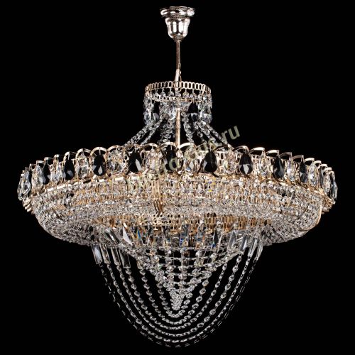 Люстра 	 Кольцо Классика Веер №8 черная в Новокузнецке Гусь Хрустальный