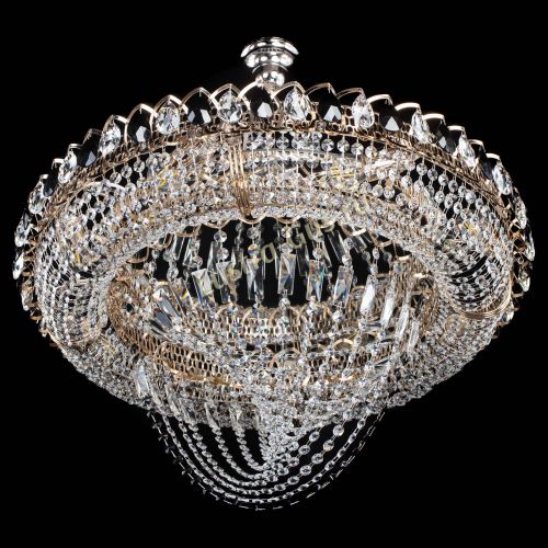 Люстра 	 Кольцо Классика Веер №8 черная в Новокузнецке Гусь Хрустальный