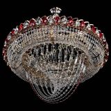 Люстра Кольцо Классика Веер №8 красная в Новокузнецке Люстра Кольцо Классика Веер №8 красная в Новокузнецке