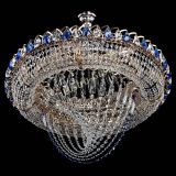 Люстра Кольцо Классика Веер №8 синяя в Новокузнецке