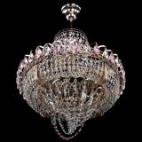 Люстра Кольцо Классика Веер розовая в Новокузнецке