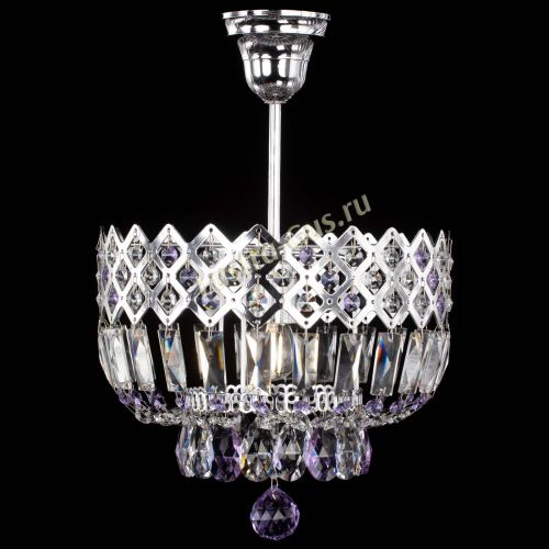 Люстра Корона №1 пластинка фиолетовая в Новокузнецке Гусь Хрустальный