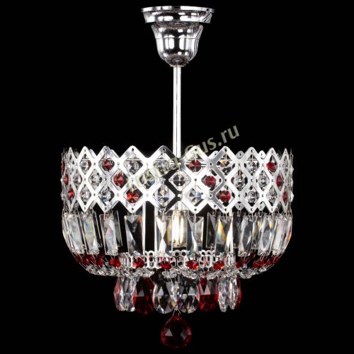 Люстра Корона №1 пластинка красная в Новокузнецке Гусь Хрустальный