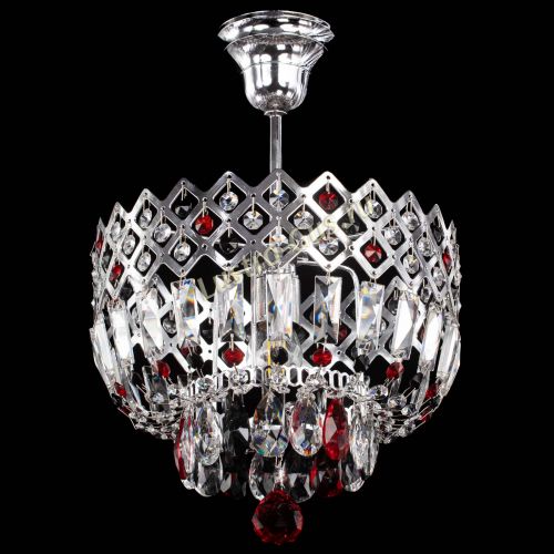 Люстра Корона №1 пластинка разноцветная в Новокузнецке Гусь Хрустальный