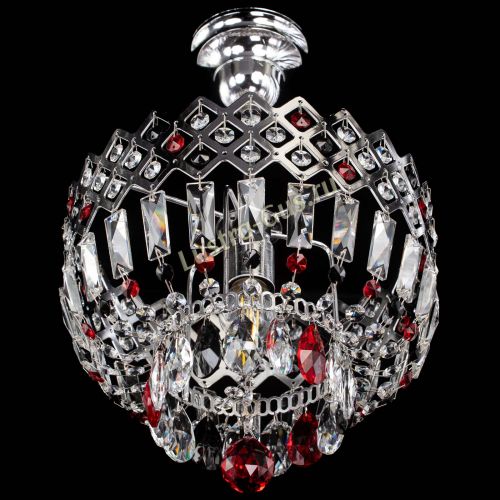 Люстра Корона №1 пластинка разноцветная в Новокузнецке Гусь Хрустальный