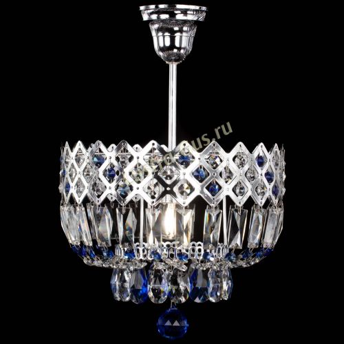 Люстра Корона №1 пластинка синяя в Новокузнецке Гусь Хрустальный