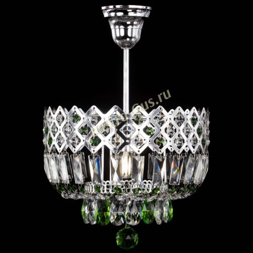 Люстра Корона №1 пластинка зеленая в Новокузнецке Гусь Хрустальный