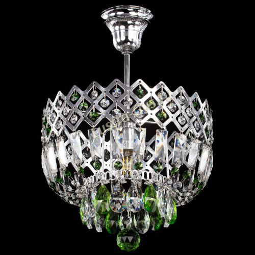 Люстра Корона №1 пластинка зеленая в Новокузнецке Гусь Хрустальный