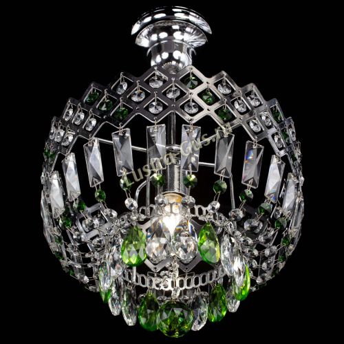 Люстра Корона №1 пластинка зеленая в Новокузнецке Гусь Хрустальный