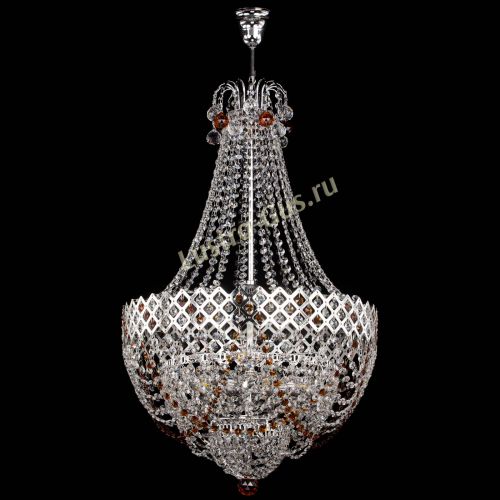 Люстра Корона №5 с подвесом Чайная в Новокузнецке Гусь Хрустальный