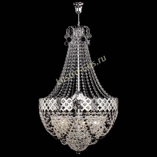 Люстра Корона №5 с подвесом Черная в Новокузнецке Гусь Хрустальный