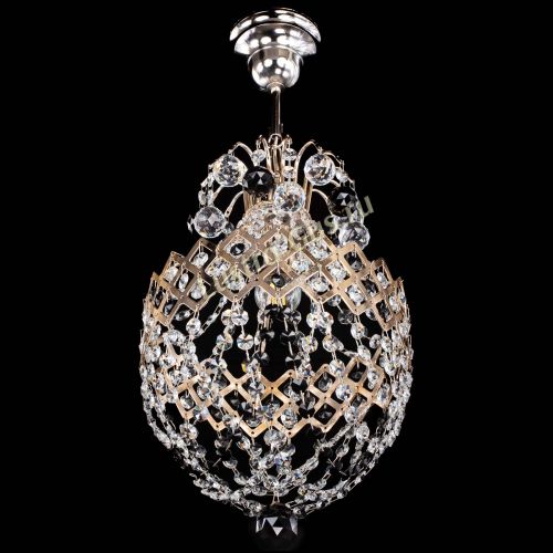 Люстра Корона №6 черная в Новокузнецке Гусь Хрустальный