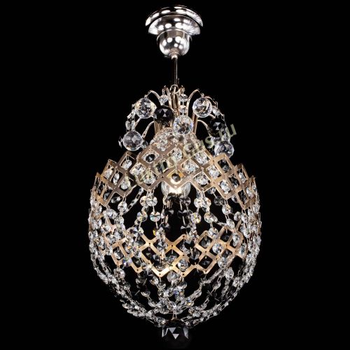 Люстра Корона №6 черная в Новокузнецке Гусь Хрустальный