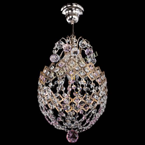 Люстра Корона №6 красная в Новокузнецке Гусь Хрустальный