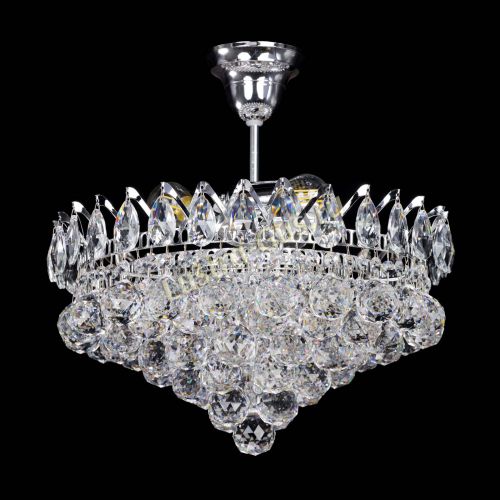 Люстра Корона Капель шар 3 лампы в Новокузнецке Гусь Хрустальный