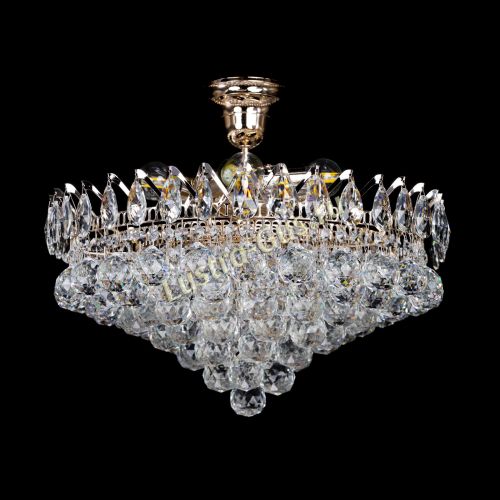 Люстра Корона Капель шар 5 ламп в Новокузнецке Гусь Хрустальный