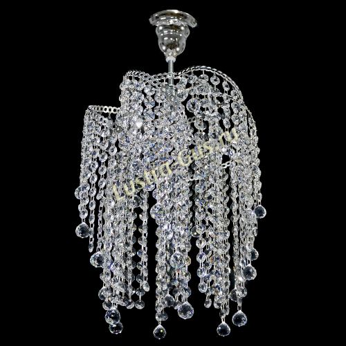 Люстра Космея №1 капель мини  в Новокузнецке Гусь Хрустальный