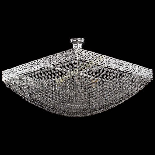 Люстра Квадрат №28 - 600 мм в Новокузнецке Гусь Хрустальный