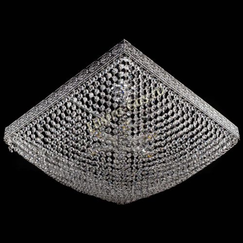 Люстра Квадрат №28 - 600 мм в Новокузнецке Гусь Хрустальный