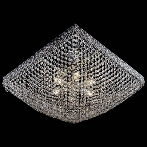 Люстра Квадрат №28 - 600 мм в Новокузнецке Гусь Хрустальный