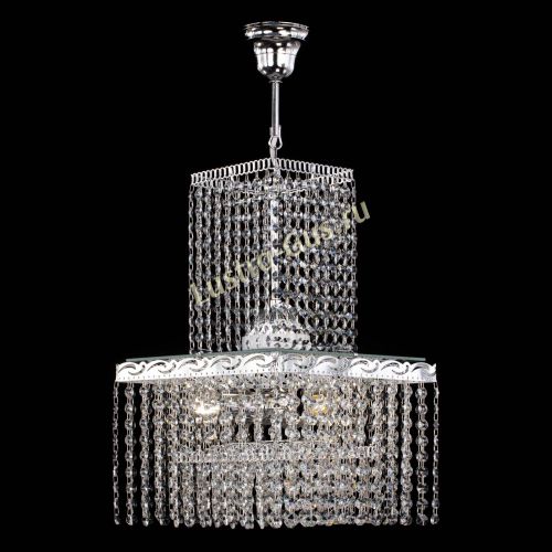 Люстра Квадрат №3 с подвесом в Новокузнецке Гусь Хрустальный