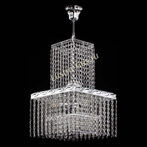 Люстра Квадрат №3 с подвесом в Новокузнецке Гусь Хрустальный