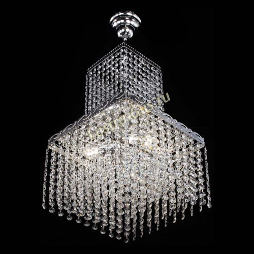 Люстра Квадрат №3 с подвесом в Новокузнецке Гусь Хрустальный