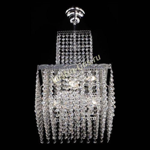 Люстра Квадрат №3 с подвесом в Новокузнецке Гусь Хрустальный