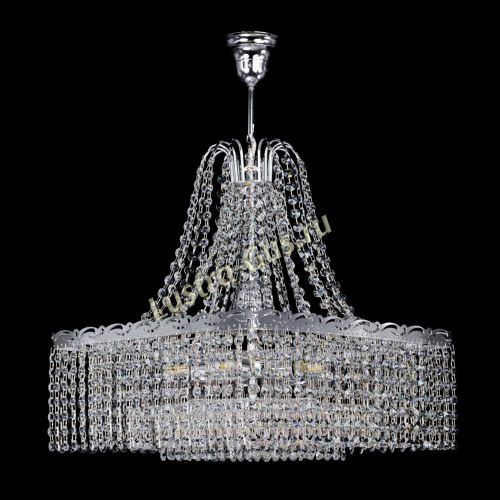 Люстра Квадрат Оптикон с подвесом в Новокузнецке Гусь Хрустальный