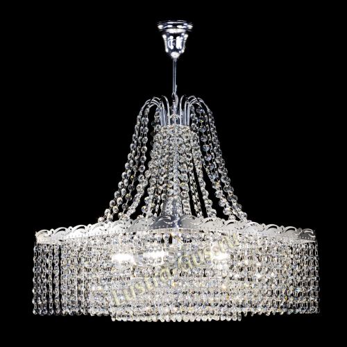 Люстра Квадрат Оптикон с подвесом в Новокузнецке Гусь Хрустальный