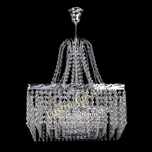 Люстра Квадрат Оптикон с подвесом в Новокузнецке Гусь Хрустальный