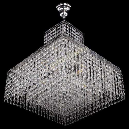 Люстра Квадрат с подвесом в Новокузнецке Гусь Хрустальный