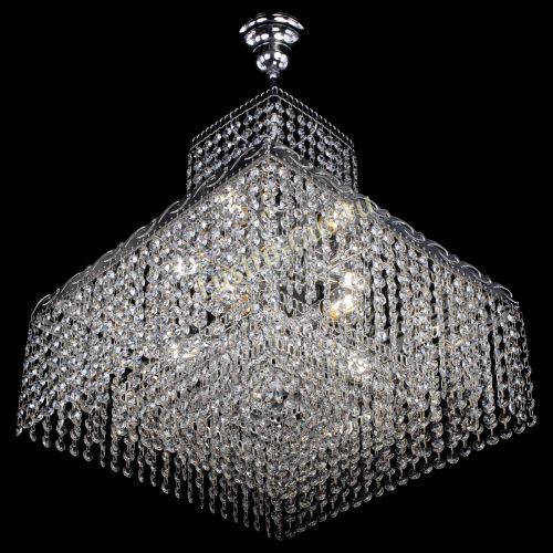 Люстра Квадрат с подвесом в Новокузнецке Гусь Хрустальный