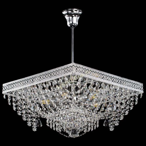 Люстра Квадрат Венеция №24 подвесная в Новокузнецке Гусь Хрустальный